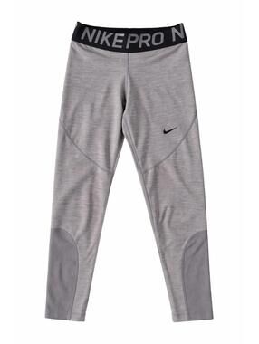 Nike Pro Dri-FIT Gray Compression Leggings Youth Small S Athletic